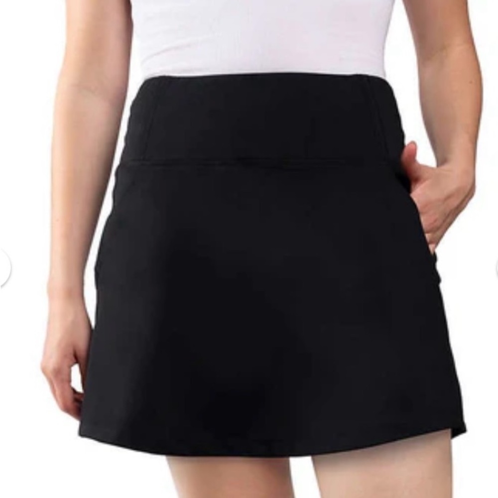 Lole Black Tennis Skirt LARGE NWOT